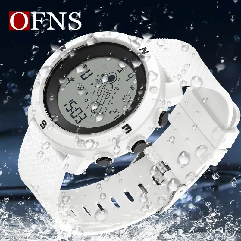 Ofns Blue Digital Chronograph Watch for Men Women - Image 6
