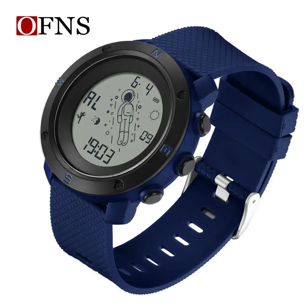 Ofns Blue Digital Chronograph Watch for Men Women - Image 3