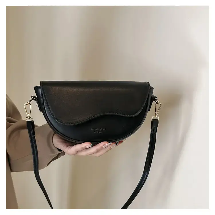 Women's Brown Leather Shoulder Bag 2024 Winter New - Image 5