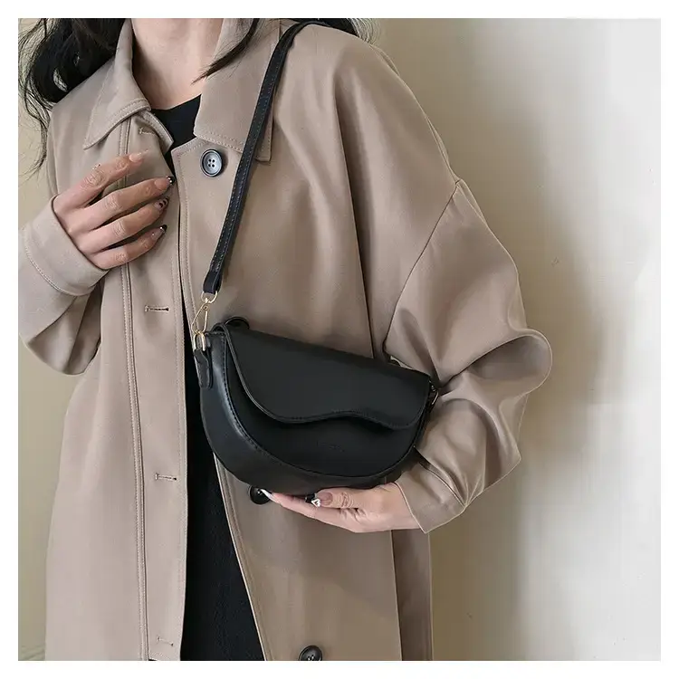 Women's Brown Leather Shoulder Bag 2024 Winter New — feature 29