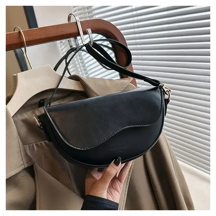 Women's Brown Leather Shoulder Bag 2024 Winter New — feature 41
