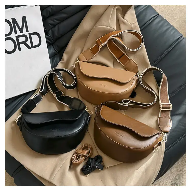 Women's Brown Leather Shoulder Bag 2024 Winter New — feature 49