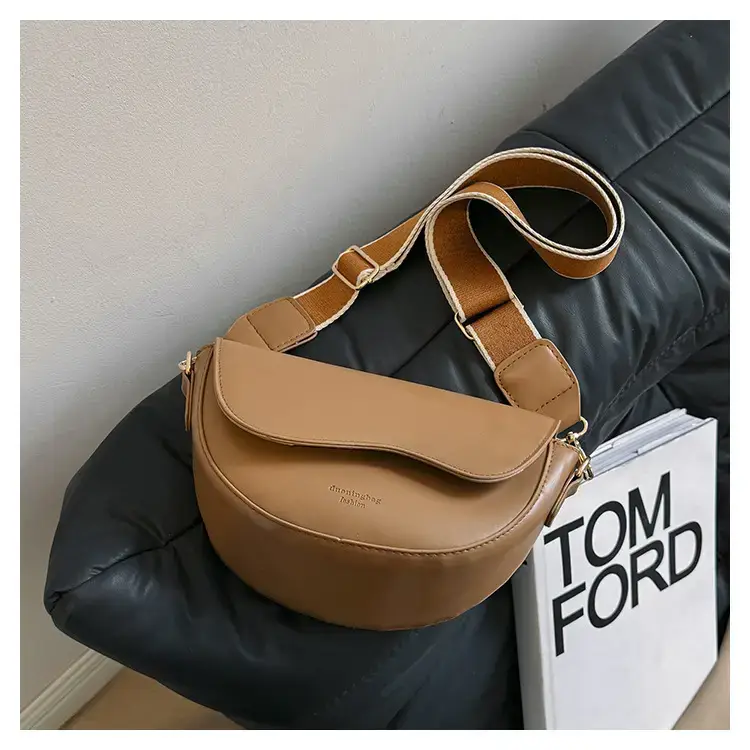 Women's Brown Leather Shoulder Bag 2024 Winter New — feature 50