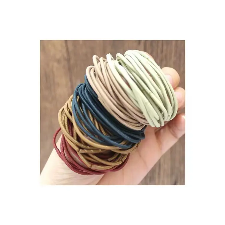 Girls Hair Tie Headdress Black Rubber Band - Image 3