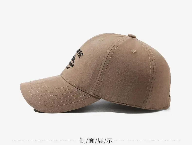 Men's Grey Embroidered Baseball Cap with Brand Logo — feature 10
