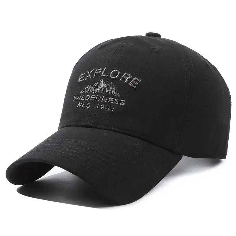 Men's Grey Embroidered Baseball Cap with Brand Logo - Image 2