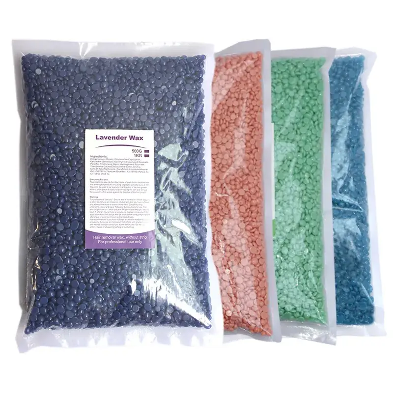 Blue Solid Hair Removal Wax 1kg Honey Beans Full Body - Image 13