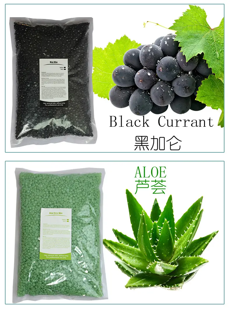 Blue Solid Hair Removal Wax 1kg Honey Beans Full Body — feature 7