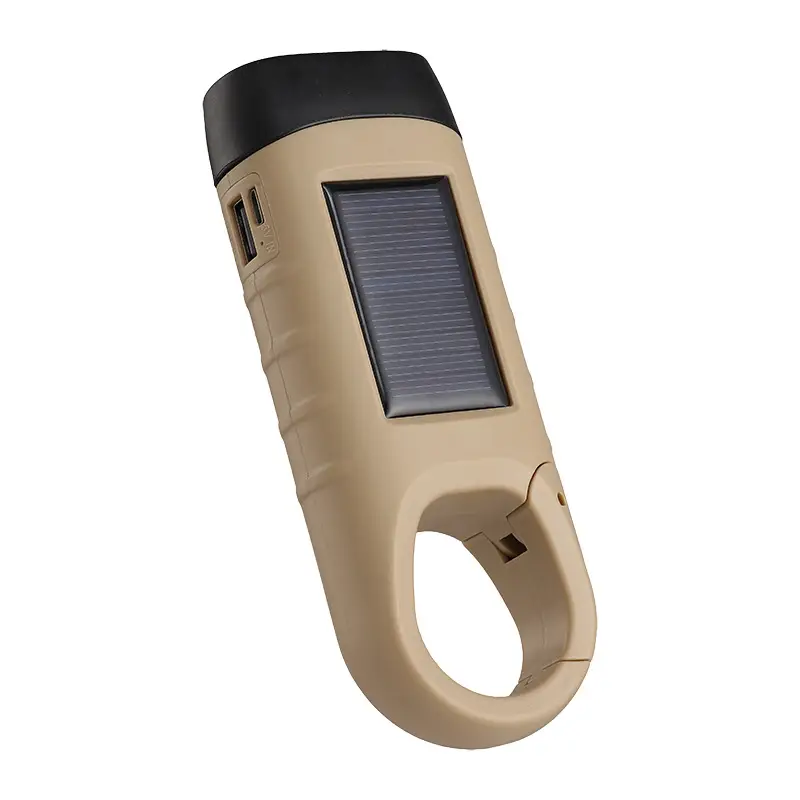 Solar Hand Crankled Camping Flashlight Green — feature 16