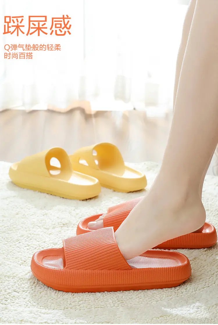 2023 new platform eva slippers for women Summer indoor home home bathroom Bath couple slippers for men height increasing — feature 3