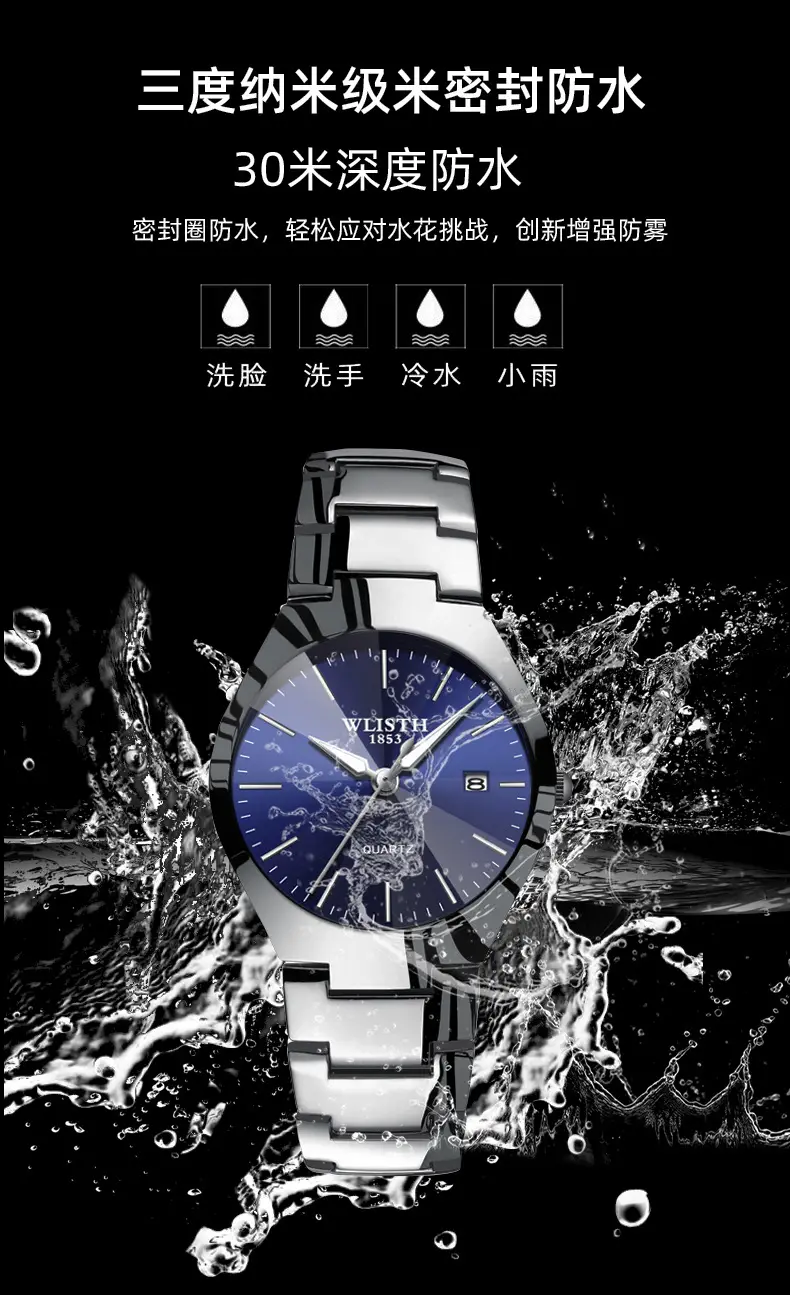 Classic Black Men's Quartz Watch with Day/Date Display — feature 10