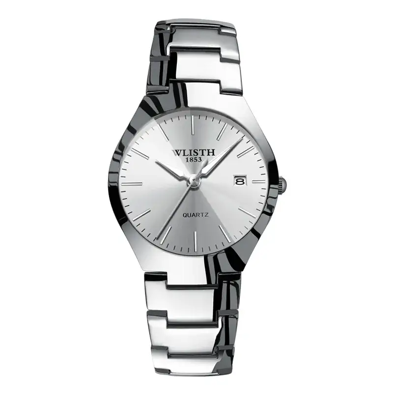 Classic Black Men's Quartz Watch with Day/Date Display - Image 3