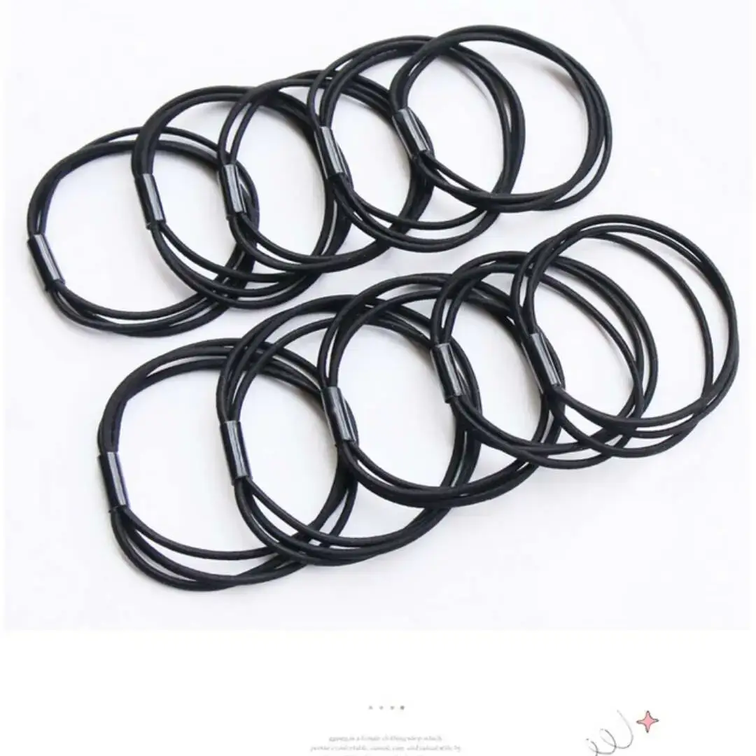 Coffee Color Rubber Thumb Bands for Girls Hair Accessories — feature 14