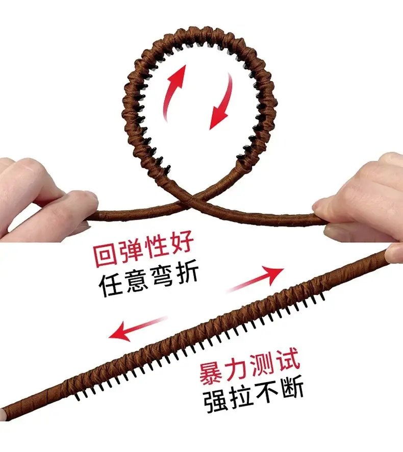 Women's Braided Skull Top Hairpin Headband with Teeth — feature 3