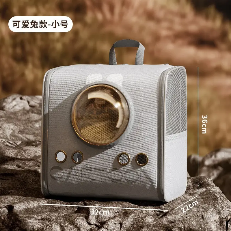 Pet Cat Bag Foldable Adjustable Shoulder Bag Yellow White - Image 19