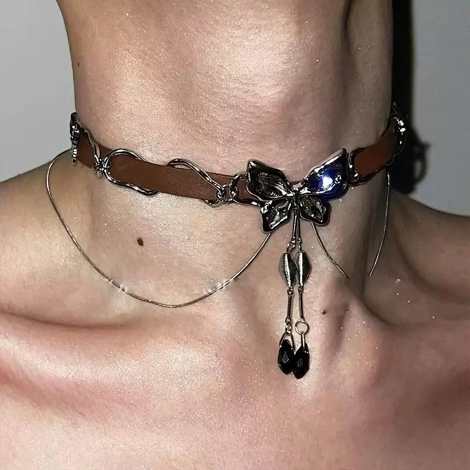 Star Double-Layer Necklace Men's Trendy Sweater Chain Accessible Luxury Niche Design - Image 10