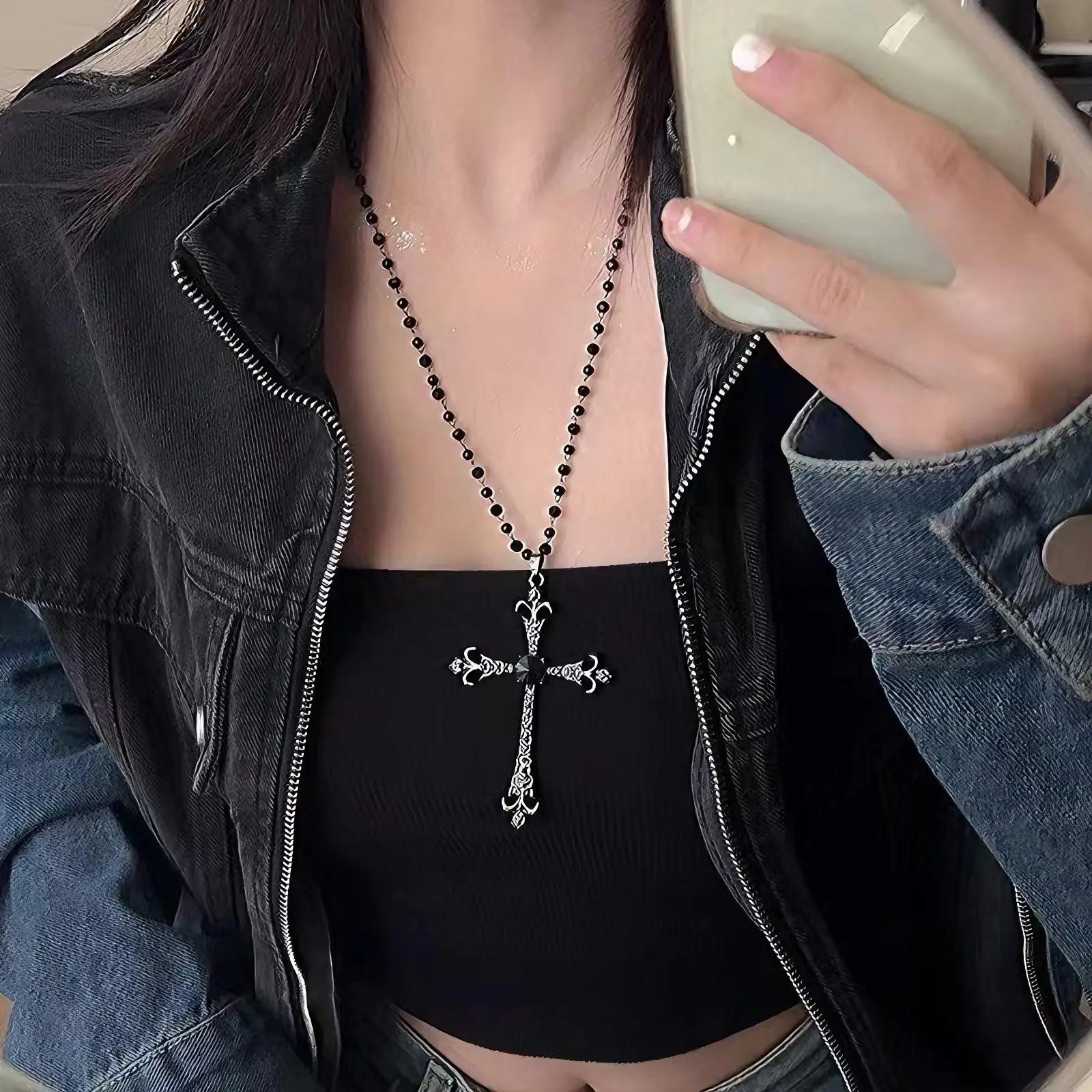 Star Double-Layer Necklace Men's Trendy Sweater Chain Accessible Luxury Niche Design - Image 104
