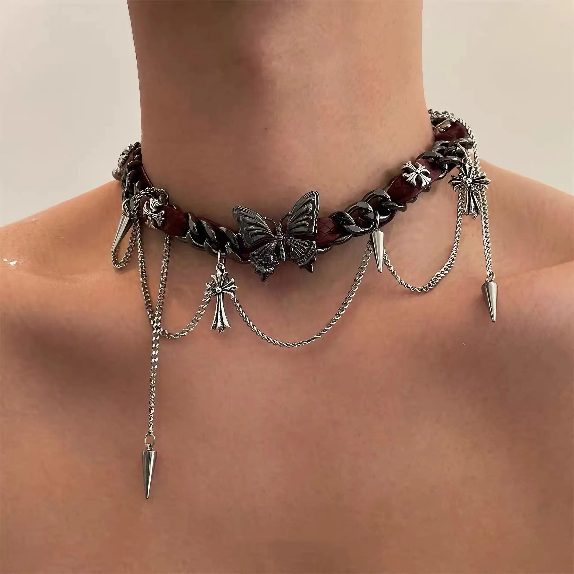 Star Double-Layer Necklace Men's Trendy Sweater Chain Accessible Luxury Niche Design - Image 12