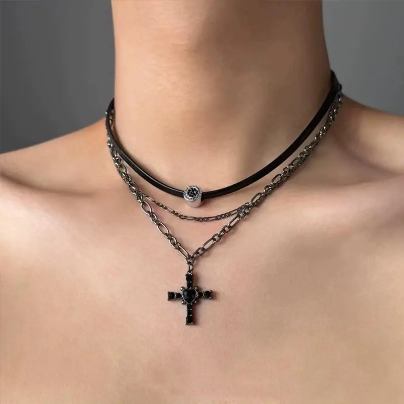 Star Double-Layer Necklace Men's Trendy Sweater Chain Accessible Luxury Niche Design - Image 15