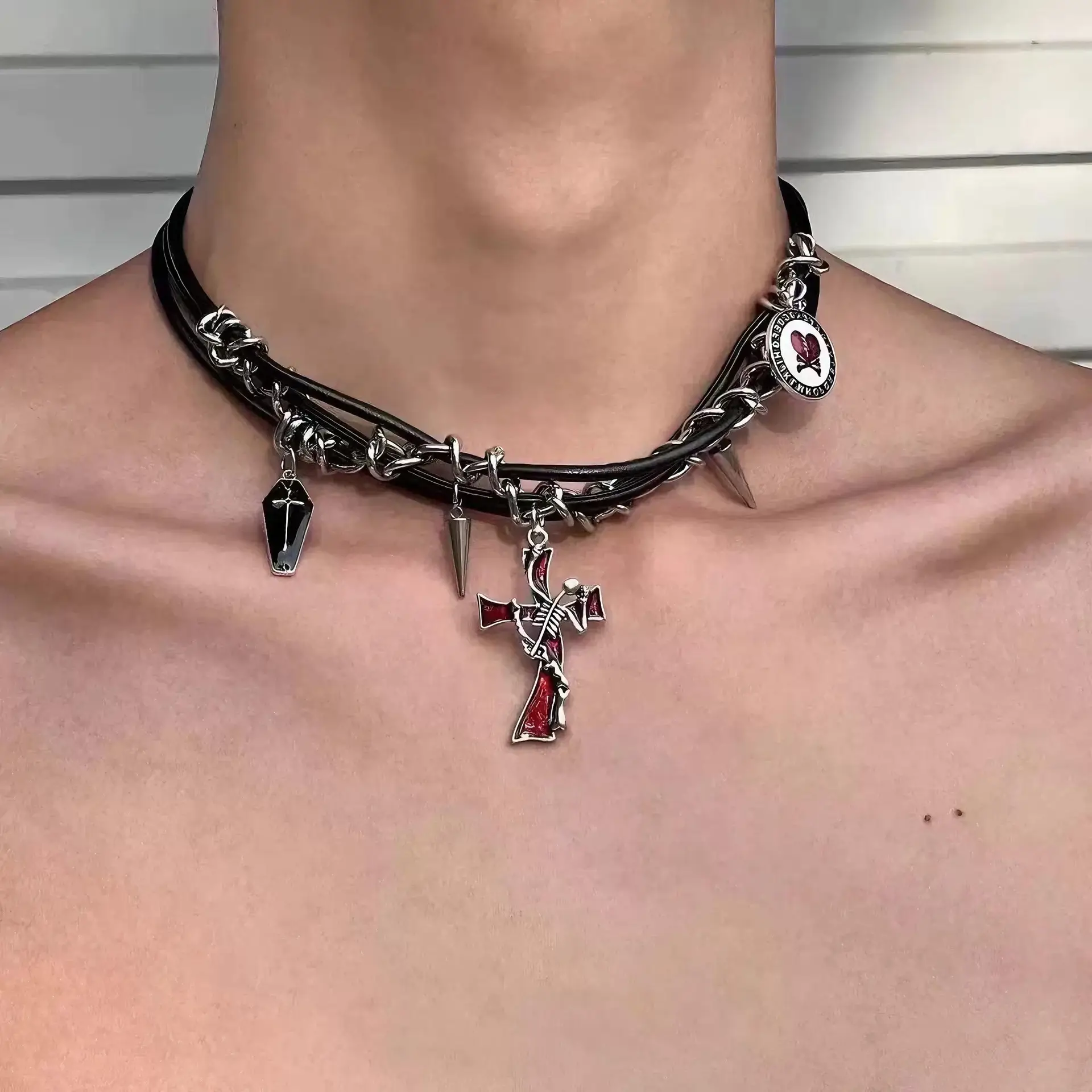 Star Double-Layer Necklace Men's Trendy Sweater Chain Accessible Luxury Niche Design - Image 2