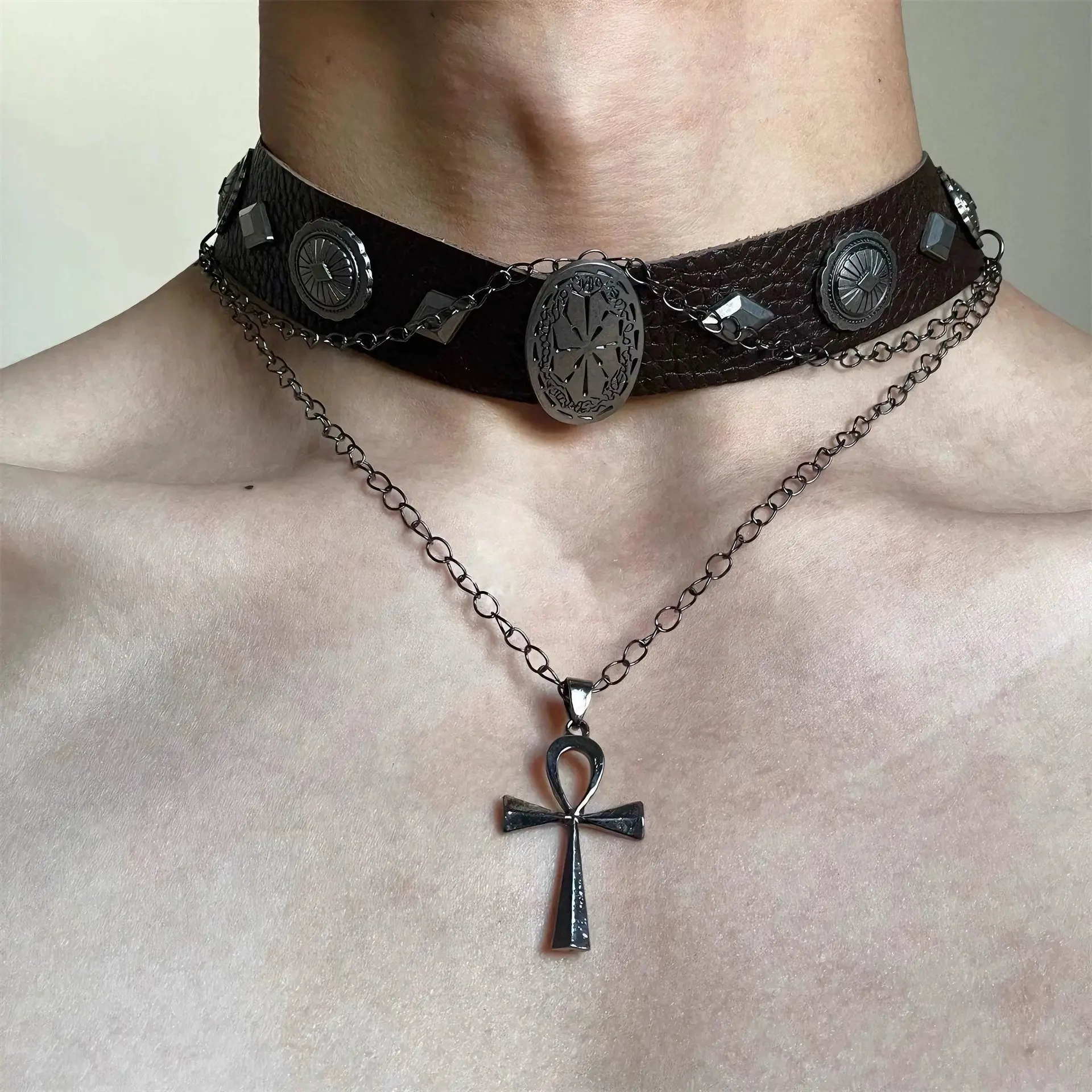Star Double-Layer Necklace Men's Trendy Sweater Chain Accessible Luxury Niche Design - Image 20