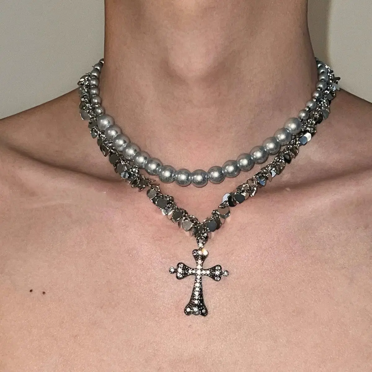 Star Double-Layer Necklace Men's Trendy Sweater Chain Accessible Luxury Niche Design - Image 22