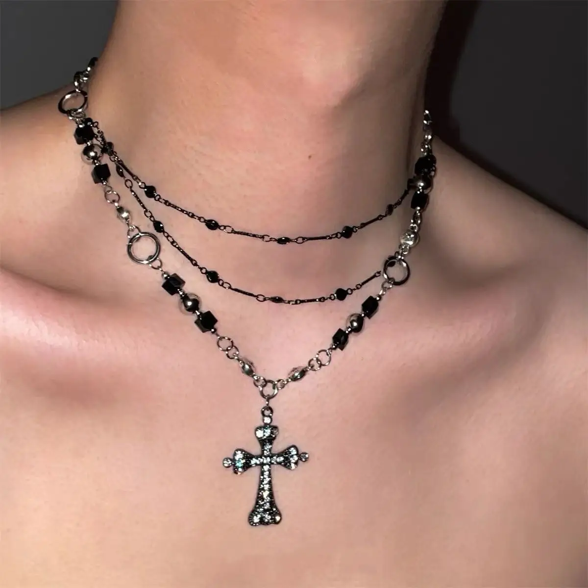 Star Double-Layer Necklace Men's Trendy Sweater Chain Accessible Luxury Niche Design - Image 23