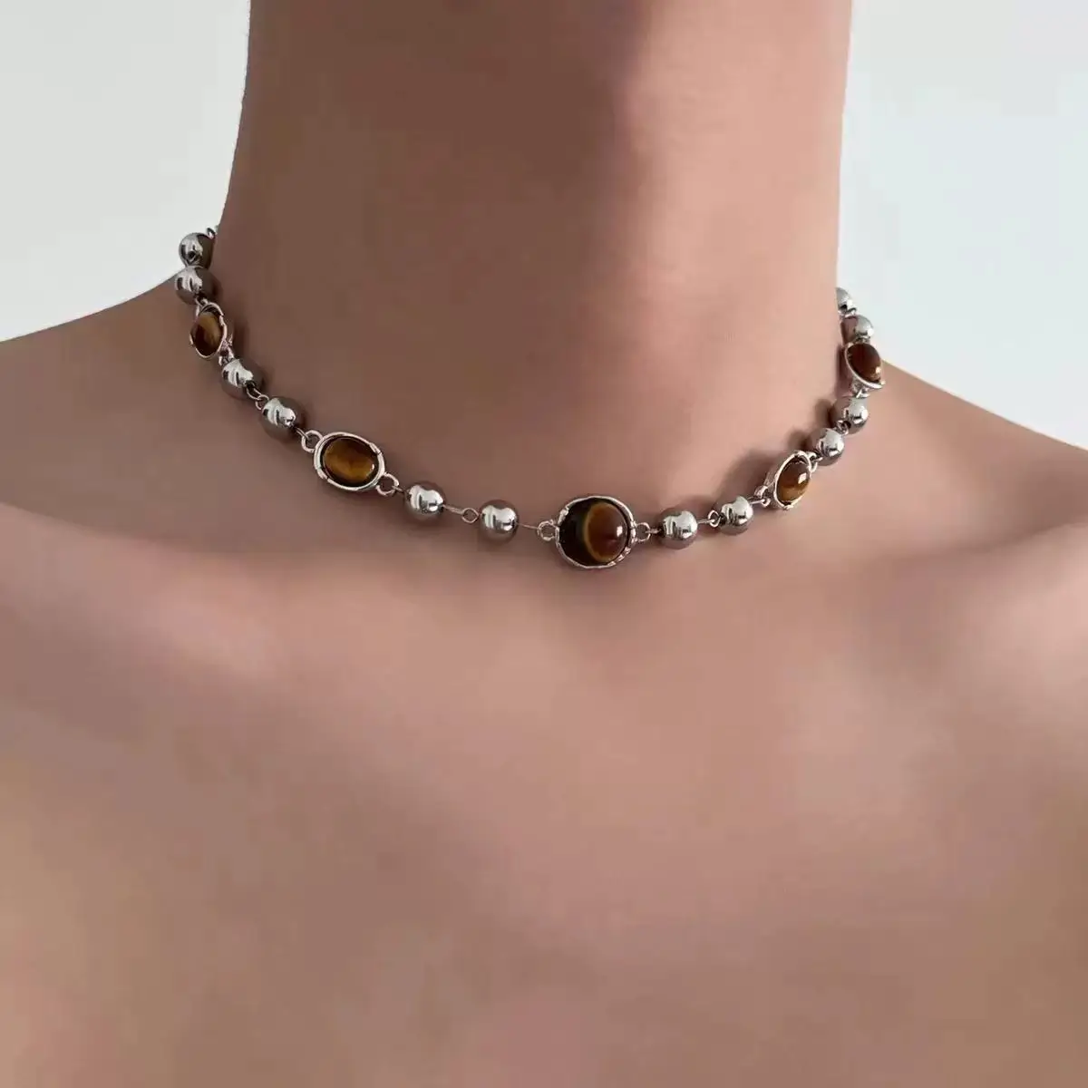 Star Double-Layer Necklace Men's Trendy Sweater Chain Accessible Luxury Niche Design - Image 6