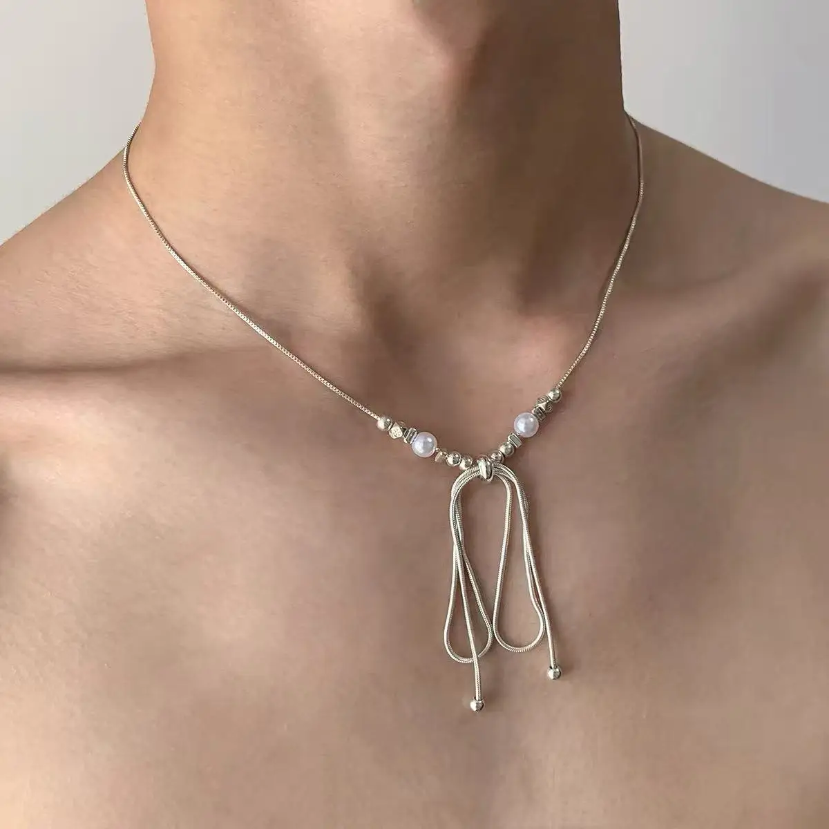 Star Double-Layer Necklace Men's Trendy Sweater Chain Accessible Luxury Niche Design - Image 61