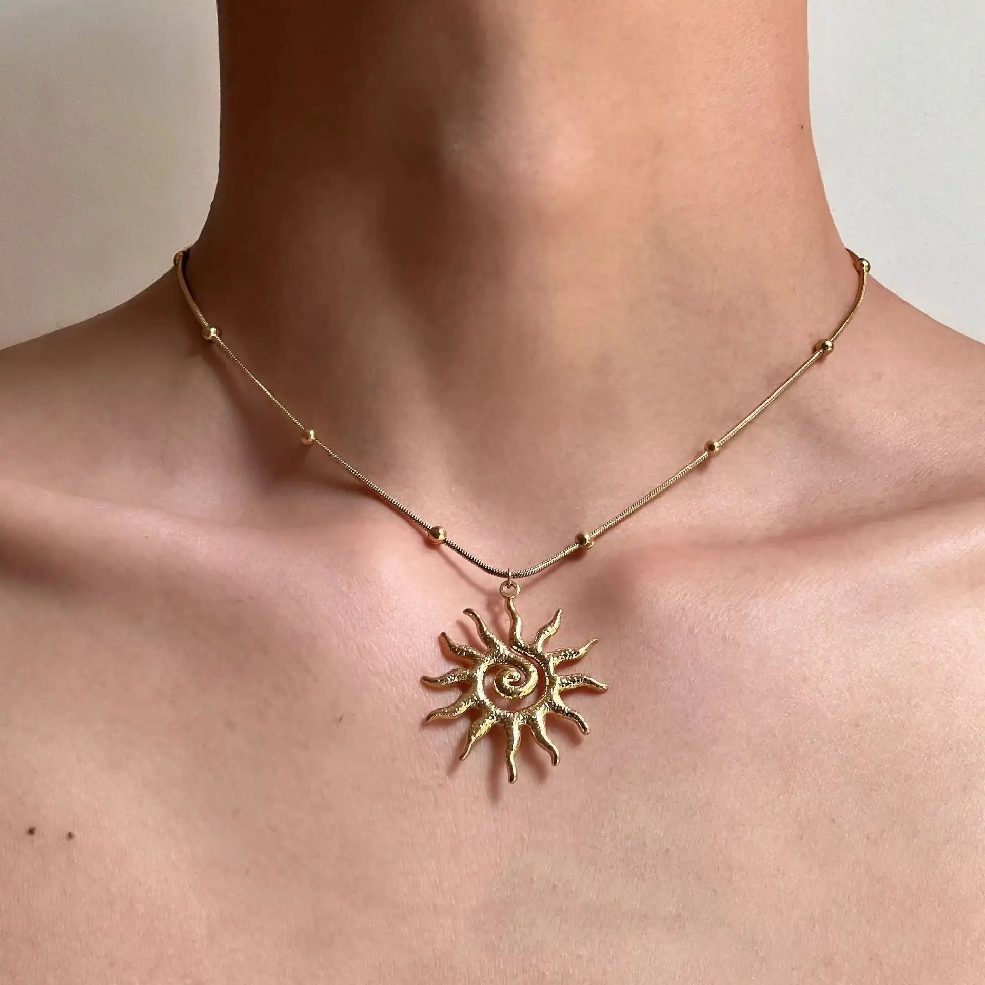 Star Double-Layer Necklace Men's Trendy Sweater Chain Accessible Luxury Niche Design - Image 72