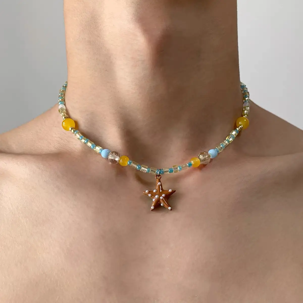 Star Double-Layer Necklace Men's Trendy Sweater Chain Accessible Luxury Niche Design - Image 73