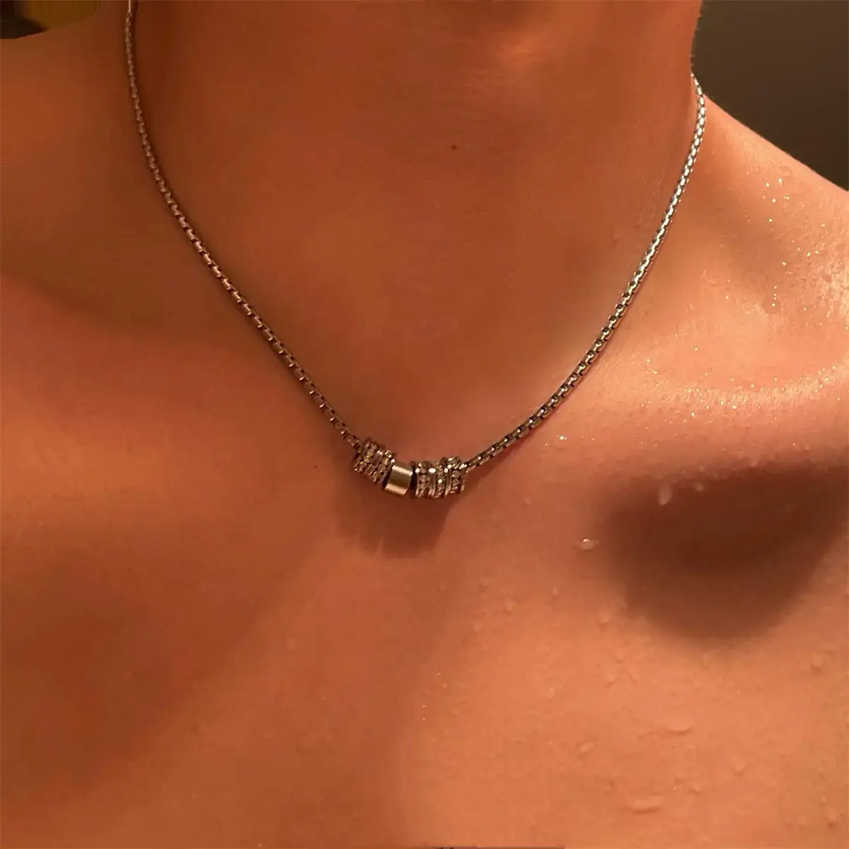 Star Double-Layer Necklace Men's Trendy Sweater Chain Accessible Luxury Niche Design - Image 85