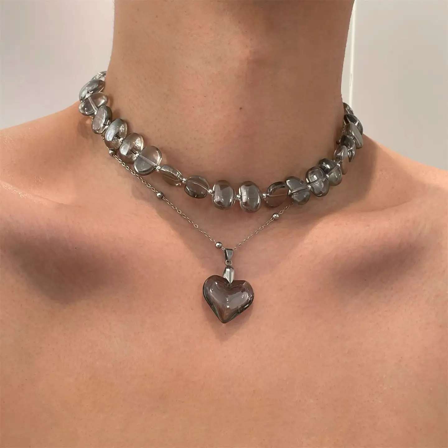 Star Double-Layer Necklace Men's Trendy Sweater Chain Accessible Luxury Niche Design - Image 87