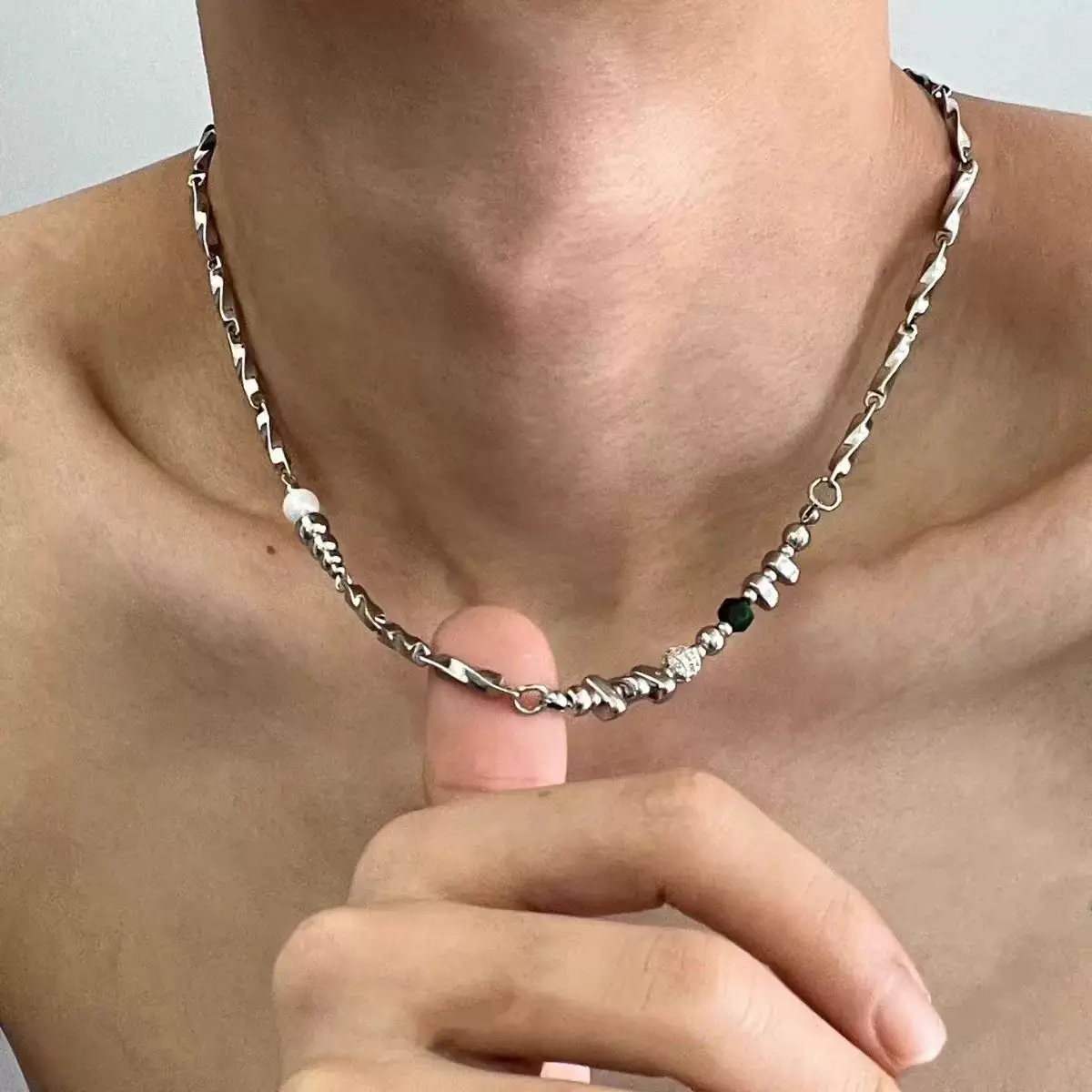 Star Double-Layer Necklace Men's Trendy Sweater Chain Accessible Luxury Niche Design - Image 89