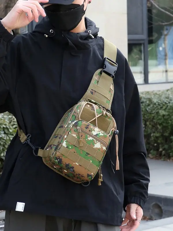 Camouflage Crossbody Bag for Men Tactical Outdoor Sports