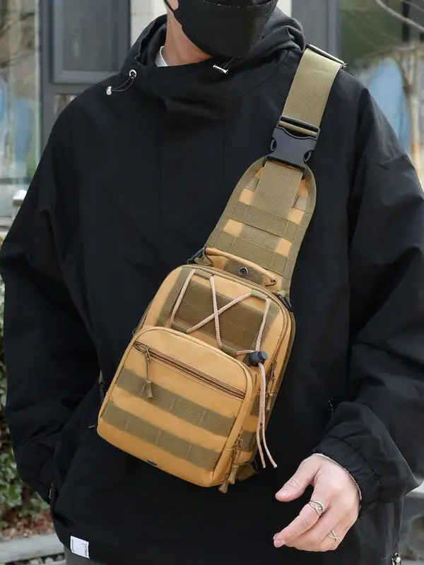 Camouflage Crossbody Bag for Men Tactical Outdoor Sports
