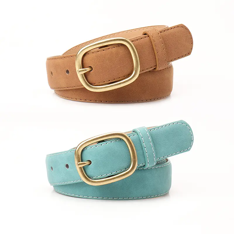Retro Women's Bronze Belt with Gold Buckle - Image 9