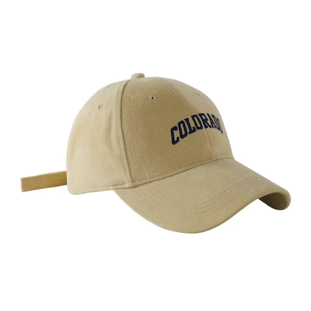 Colorado Lettered Baseball Cap for Women, Cream, Wide Brim, 2024 - Image 14