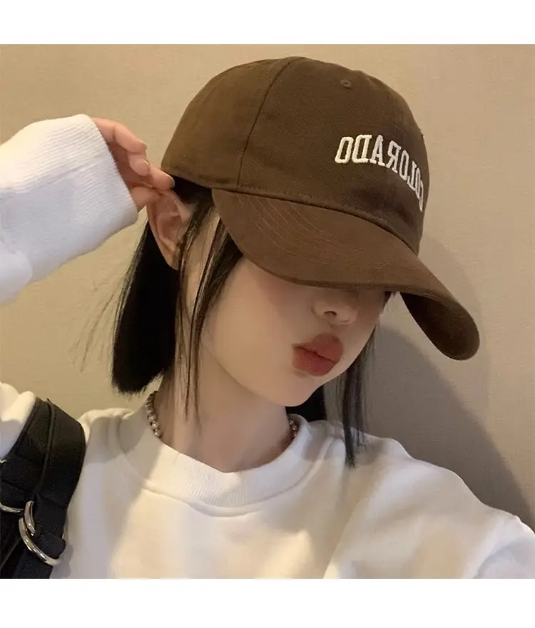 Colorado Lettered Baseball Cap for Women, Cream, Wide Brim, 2024 — feature 16