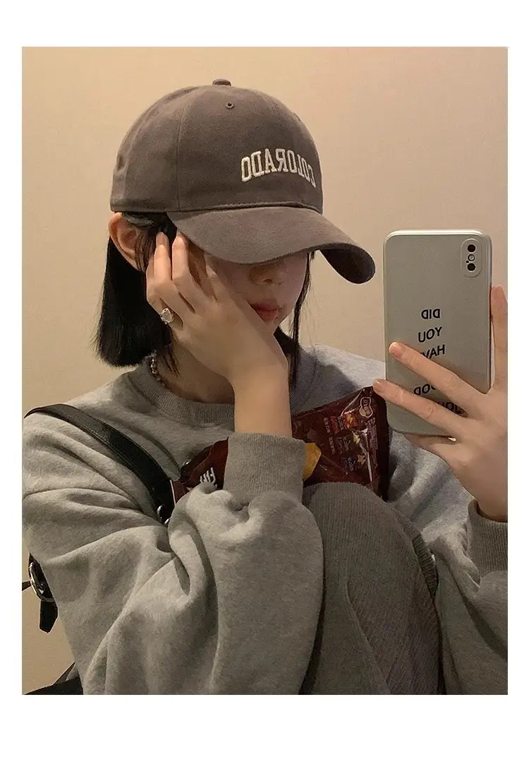 Colorado Lettered Baseball Cap for Women, Cream, Wide Brim, 2024 — feature 19
