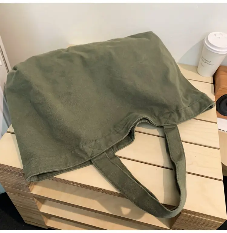 Large Canvas Tote Bag for Women Brown Green 2023 â feature 20