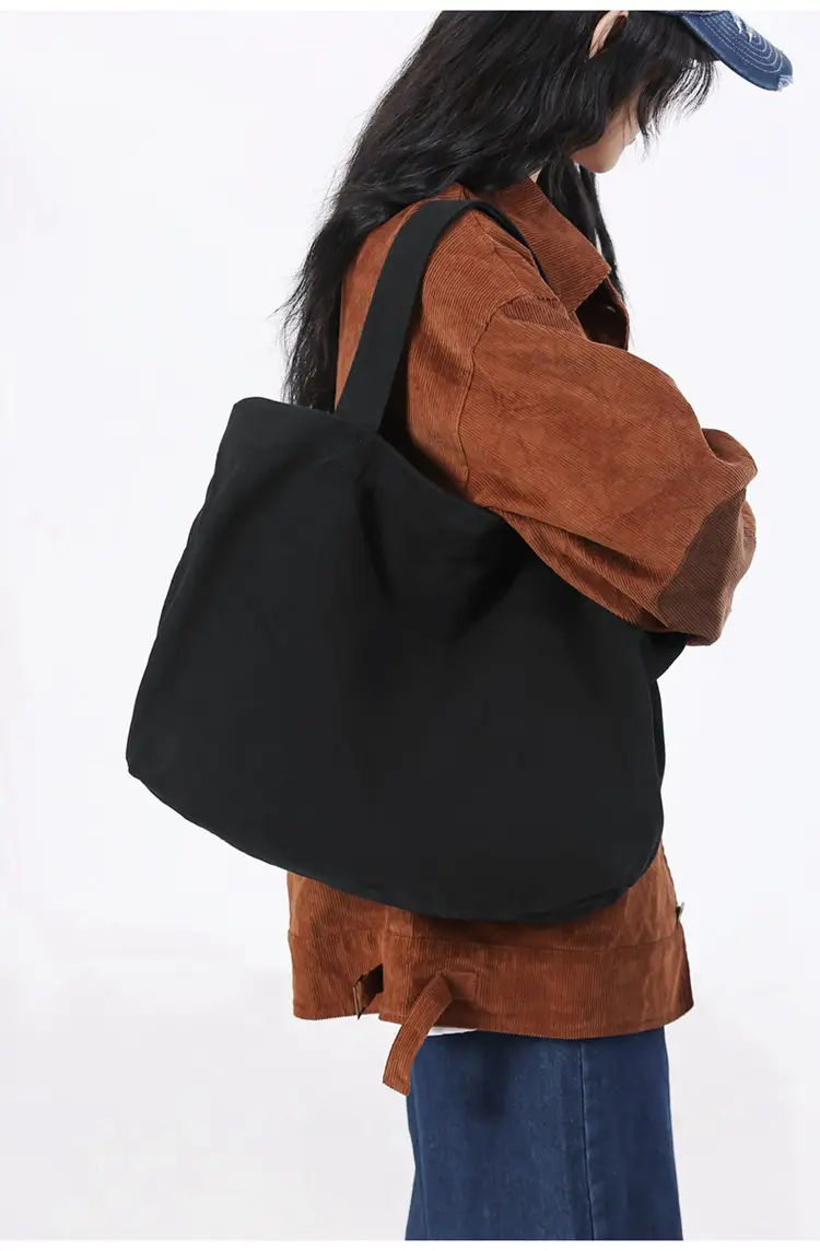 Large Canvas Tote Bag for Women Brown Green 2023 â feature 8