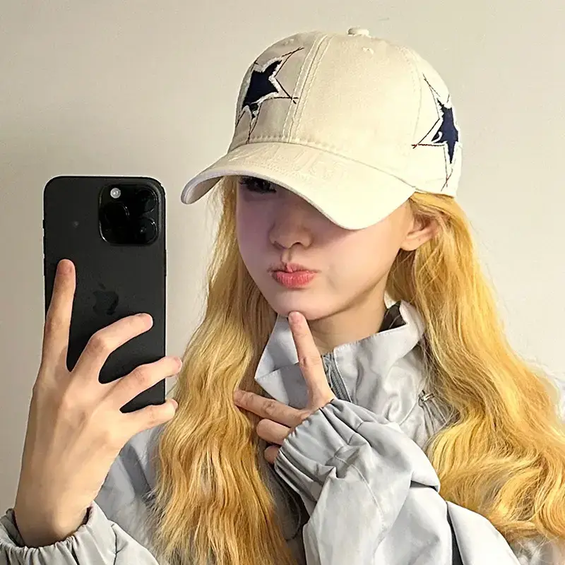 Star Baseball Cap Men Women 2024 Wide Brim Sun Hat - Image 4