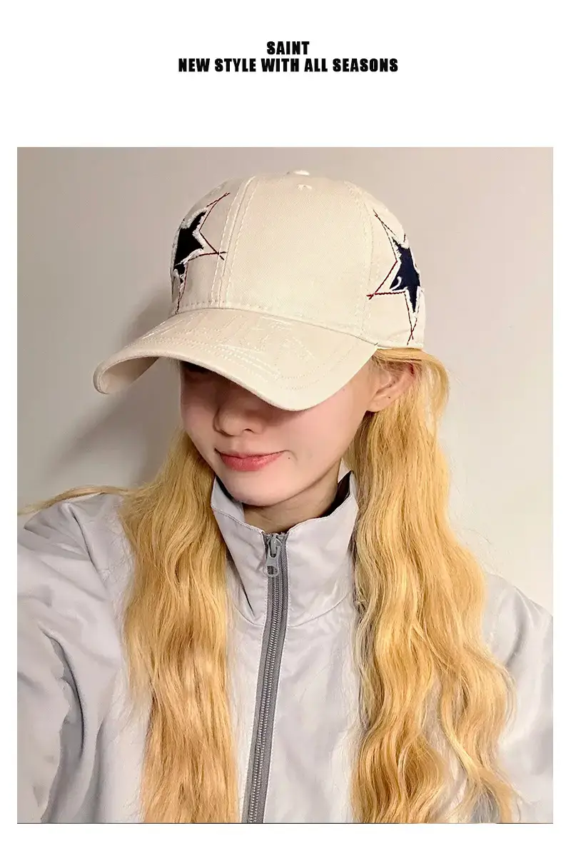 Star Baseball Cap Men Women 2024 Wide Brim Sun Hat — feature 2