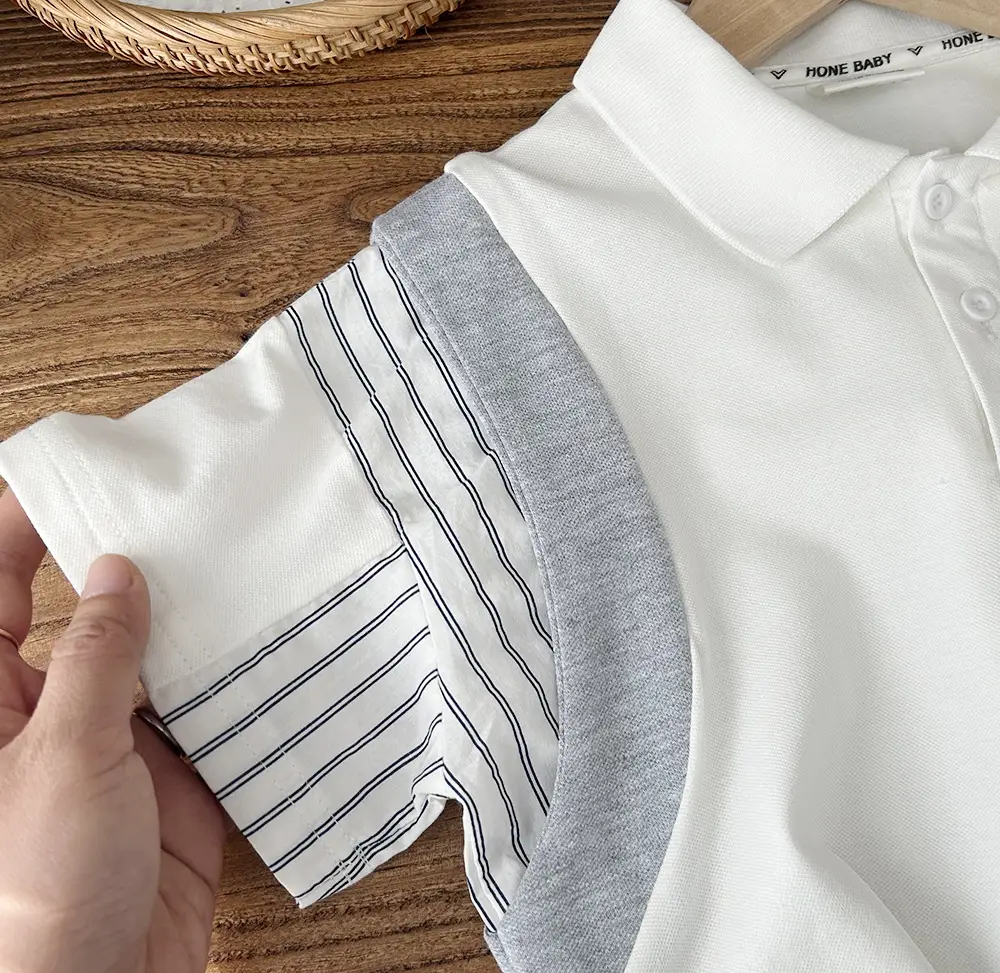 2024 Cotton Stretch T-Shirt for Boys Summer White — feature 5