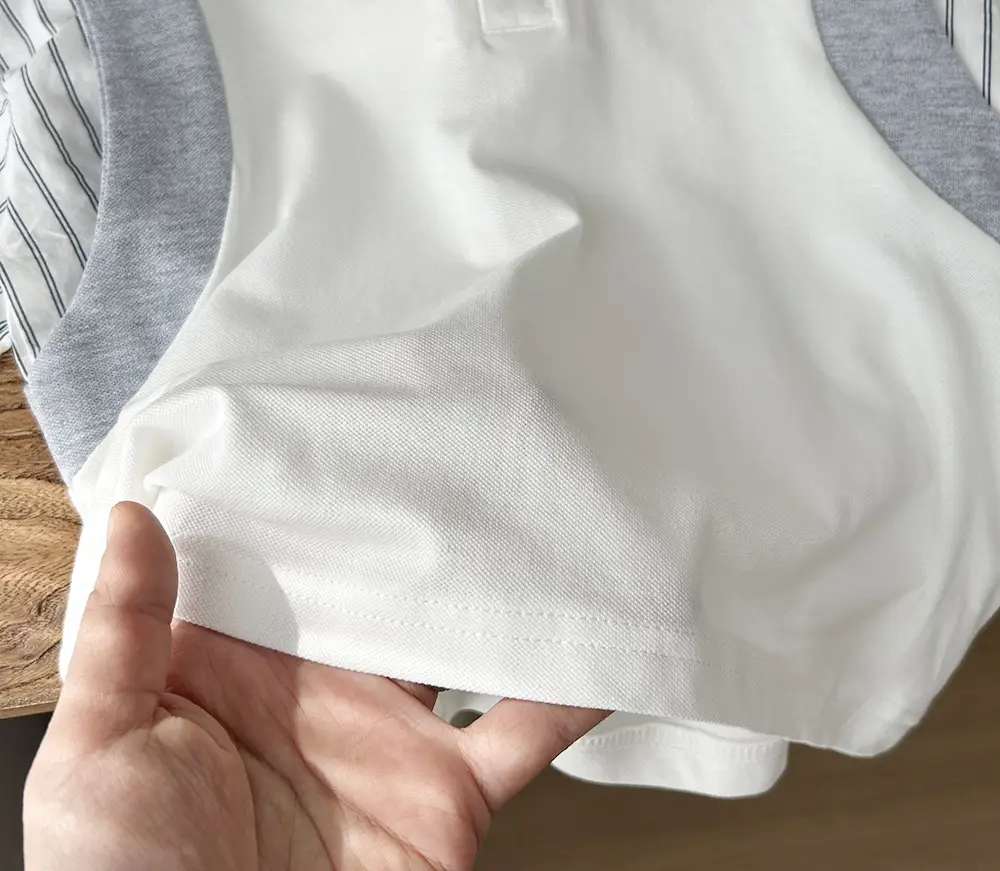 2024 Cotton Stretch T-Shirt for Boys Summer White — feature 6