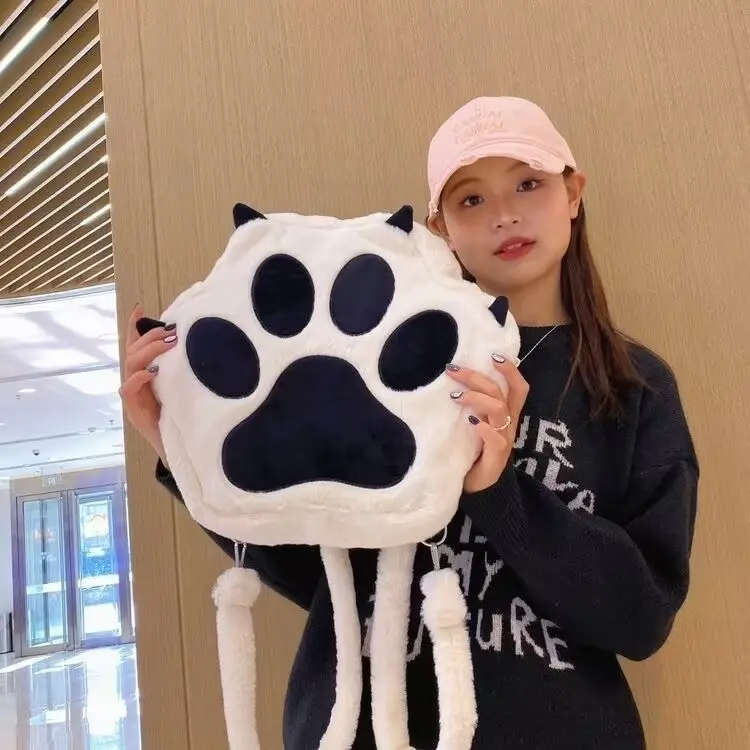 2024 Plush Paw Print Crossbody Bag for Dogs - Image 3