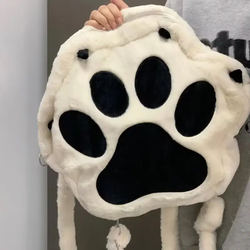 2024 Plush Paw Print Crossbody Bag for Dogs - Image 5