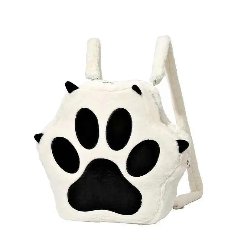2024 Plush Paw Print Crossbody Bag for Dogs - Image 6
