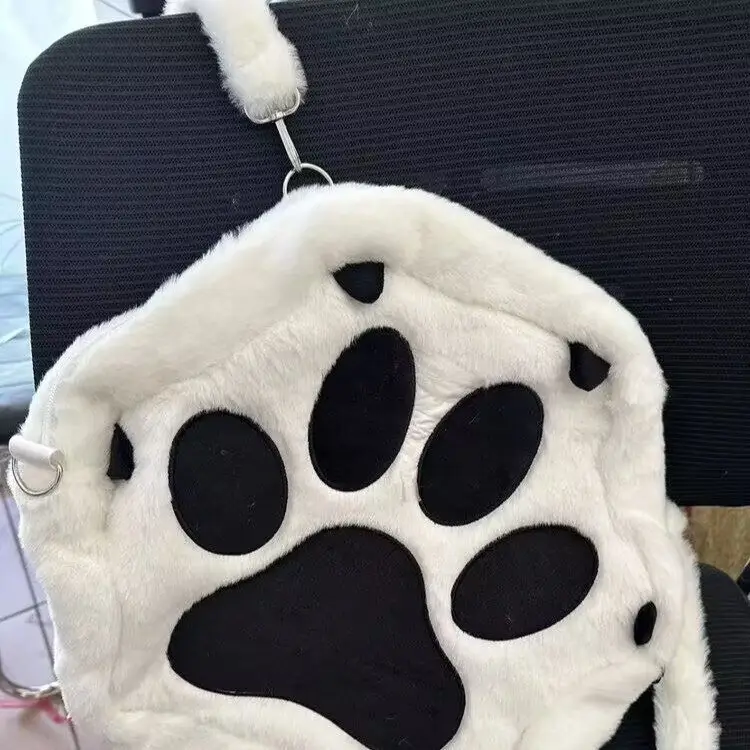 2024 Plush Paw Print Crossbody Bag for Dogs — feature 1